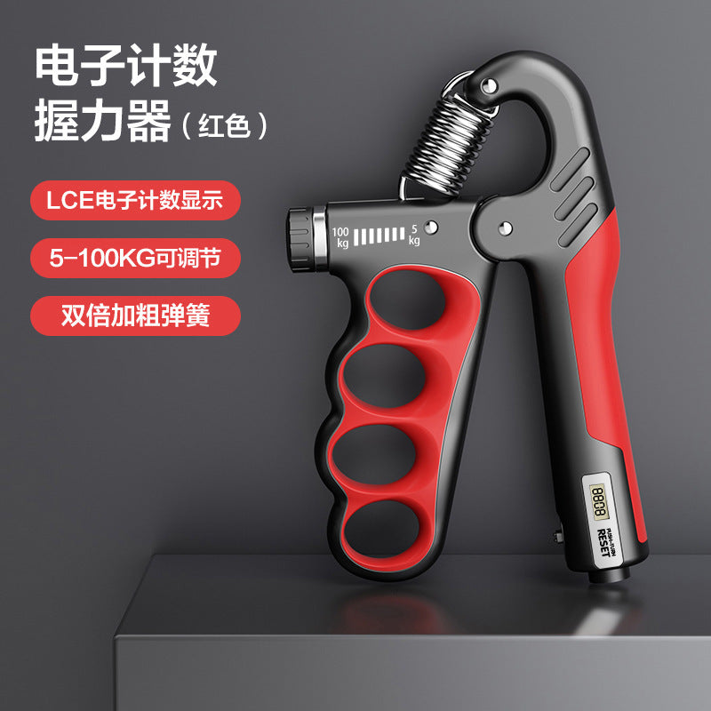 Electronic counting grip arm strength fitness device rehabilitation training exercise device five finger grip wholesale