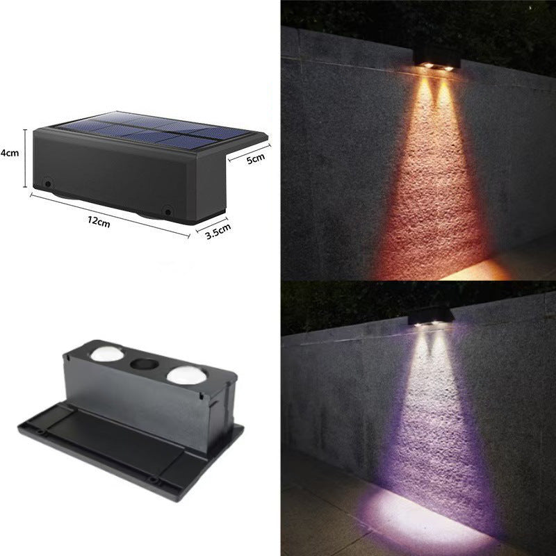 Solar outdoor garden light household lighting wall lamp balcony wall spotlight garden atmosphere waterproof