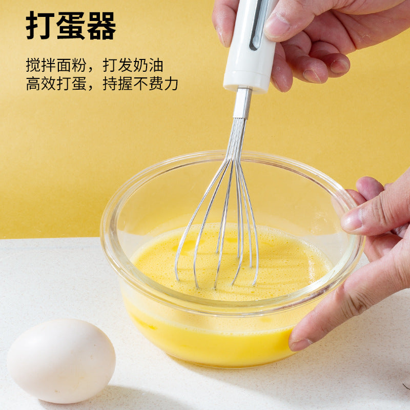 Kitchen Helper Set Household Multifunctional Gadgets Storage Rack Shaved Wire Egg Beater Bottle Opener Filter