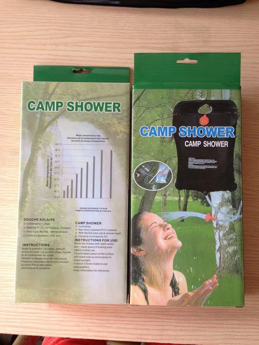 Hiking camping supplies Thickened bath bag 20L solar bath bag Outdoor bath water bag Camping equipment supplies
