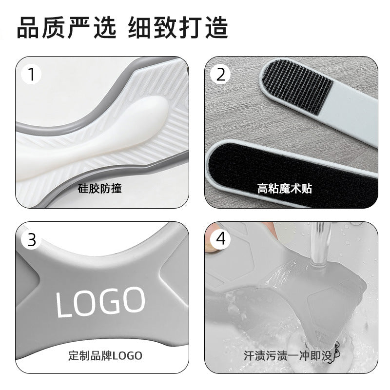 Sports silicone patella strap protective knee anti-skid and anti-drop men's and women's fitness meniscus knee cover protective gear wholesale