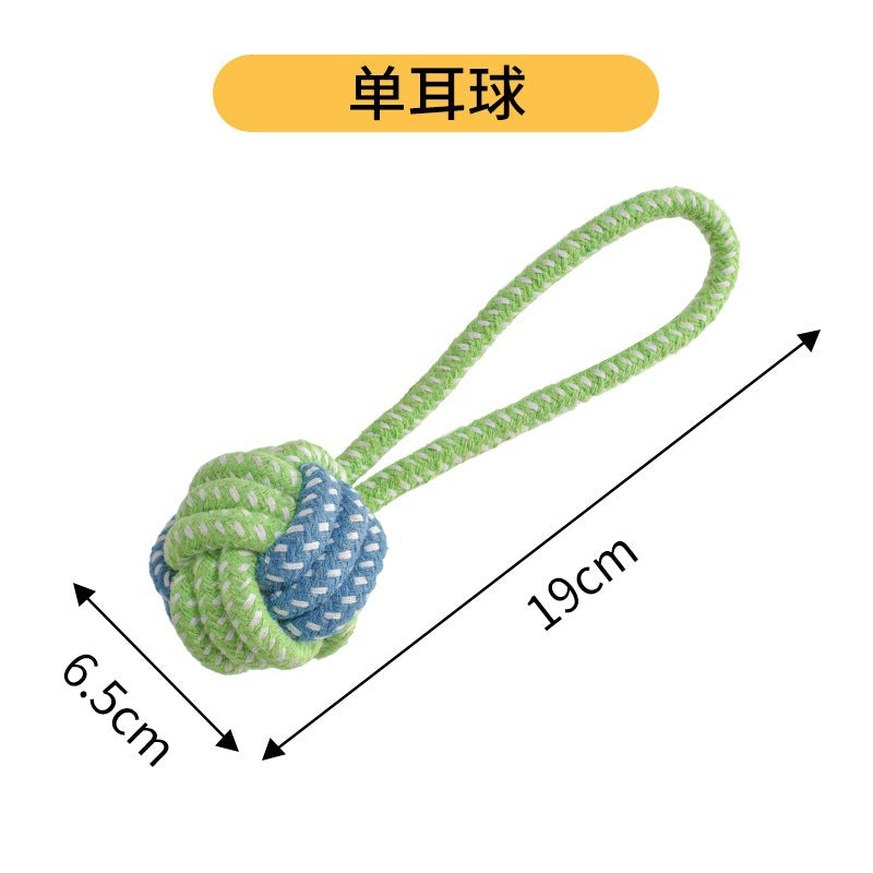 Dog Toys Grinding Teeth Bite-resistant Knot Slippers Small Medium Large Dog Teddy Golden Retriever Bigbear Pet Supplies