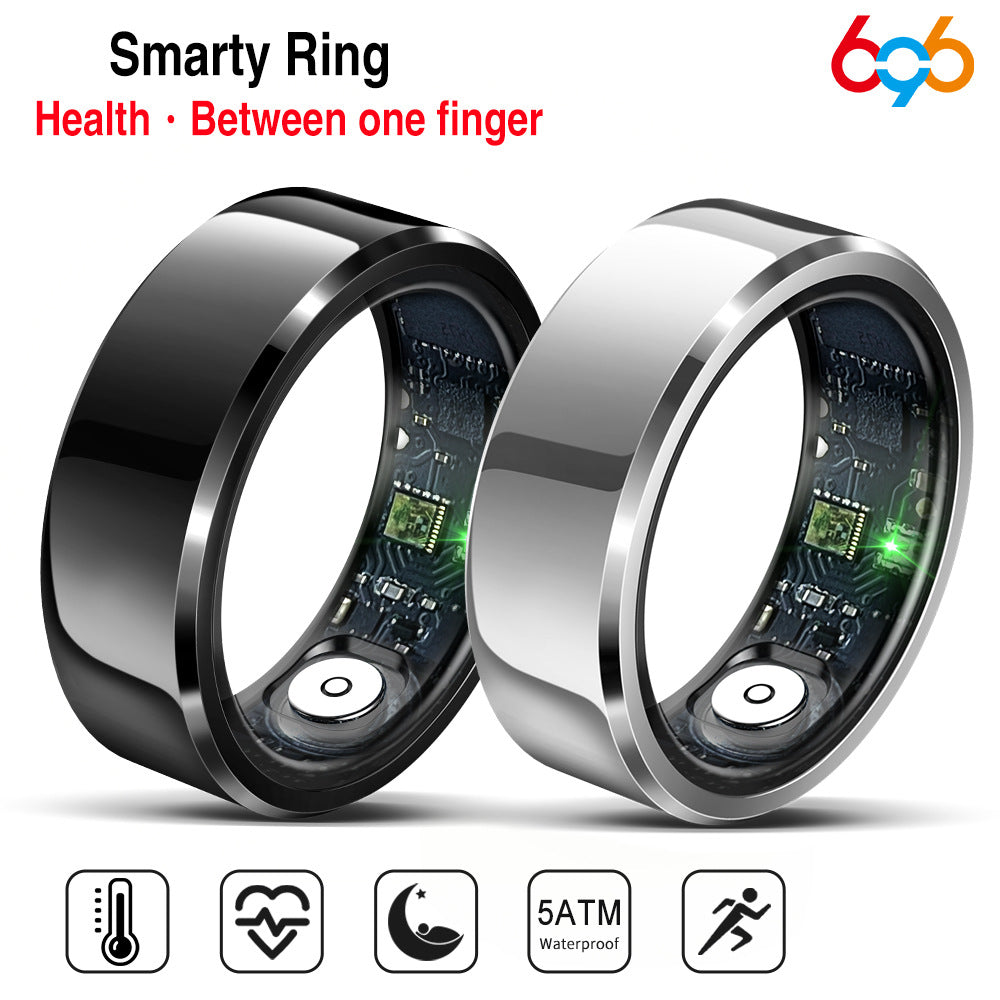 [Cross-border special supply] New R6 smart ring heart rate blood oxygen sleep monitoring multi-motion mode remote control photo