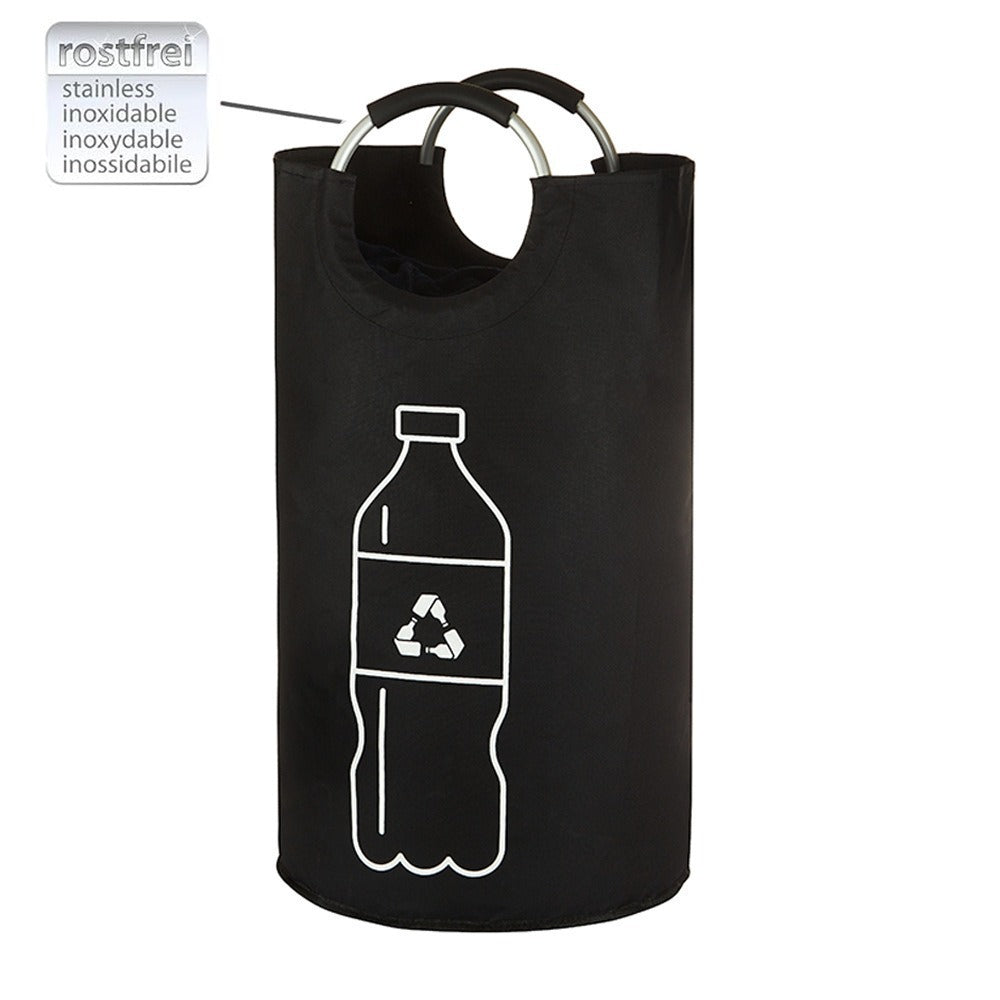 Cross-border aluminum handle folding recycling bin storage basket frame kitchen home recycling bag storage bin garbage bag home day