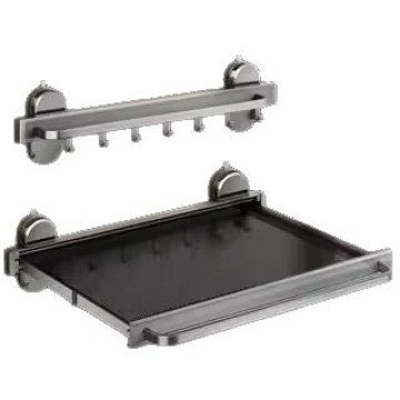 Bathroom Suction Cup Telescopic Bath Towel Rack Towel Rack Toilet Clothes Artifact Toilet No Punching Towel Rack