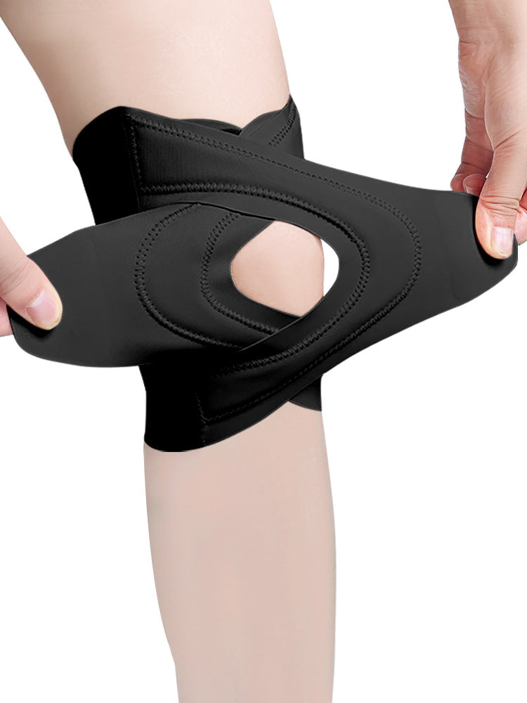 Male and female knee support fixation joint protection patella belt shock absorption protection meniscus cross pressure sports knee pads
