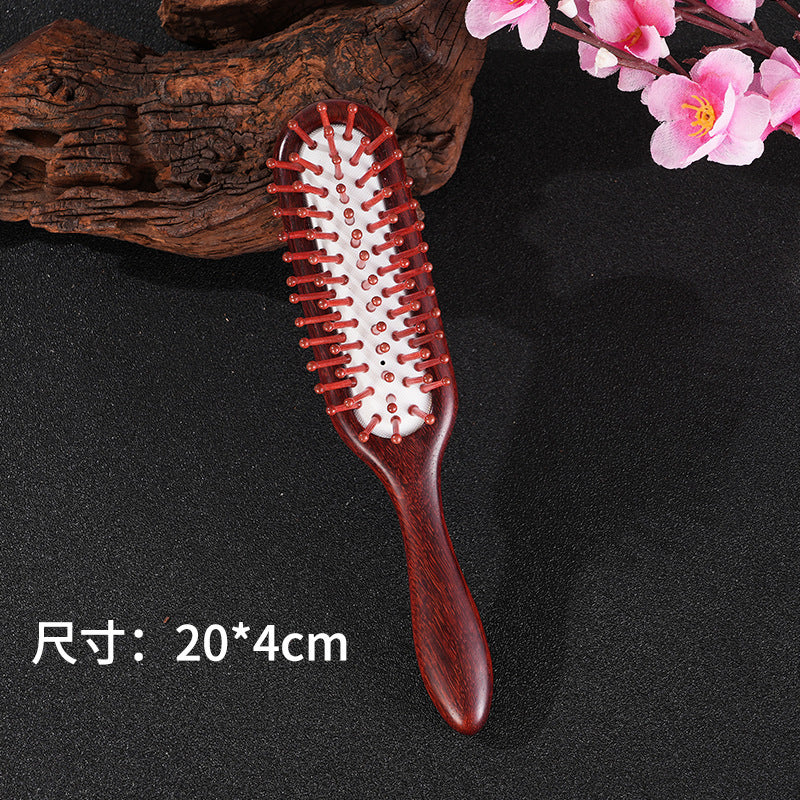 Sandalwood air cushion comb massage airbag comb head meridian wooden comb women's special long hair scalp home massage comb