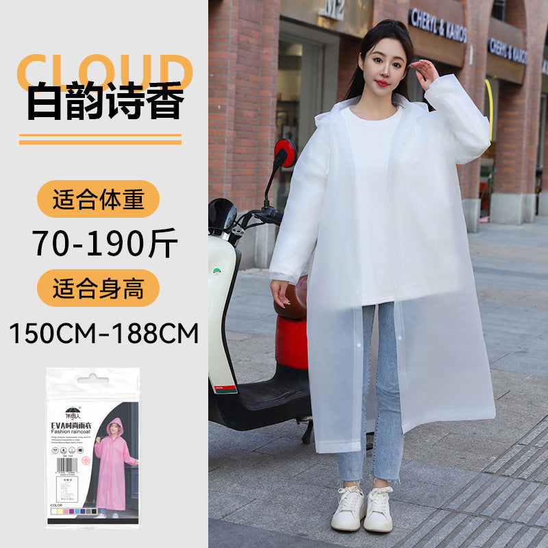Raincoat Thickened Long Full Body Rainstorm Protection Portable Adult Outdoor Travel Electric Vehicle Non-Disposable Poncho
