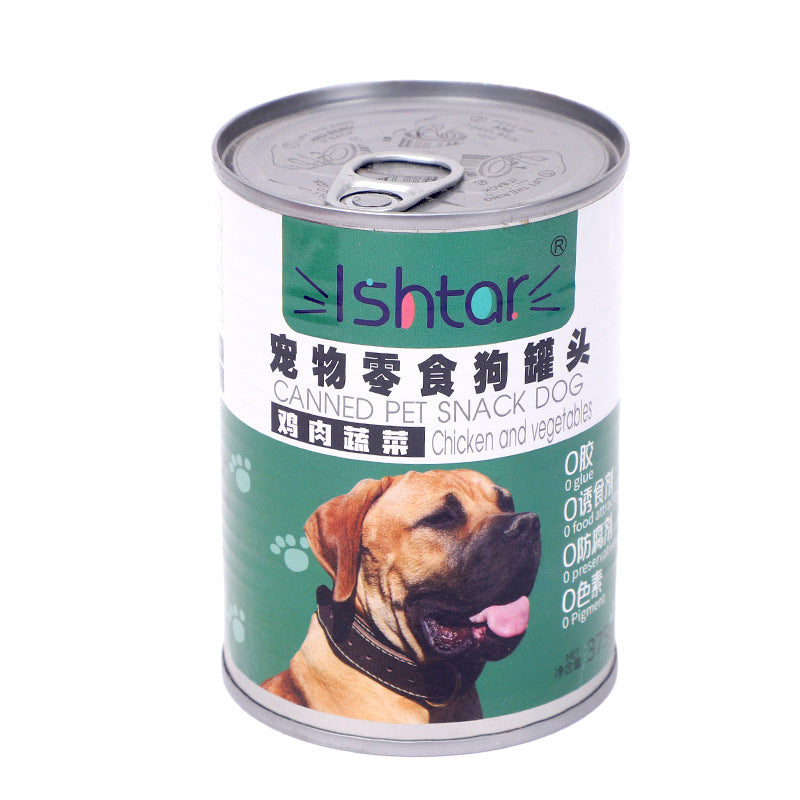 Manufacturer wholesale dog canned 375g whole box adult dog puppy snacks bibimbap dog wet food pet dog dog food