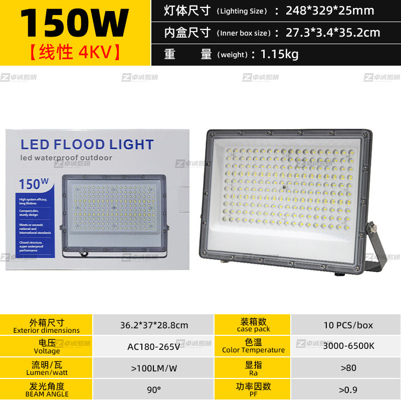 Cross-border outdoor waterproof led small apple floodlight, community garden light, billboard floodlight, construction site lighting