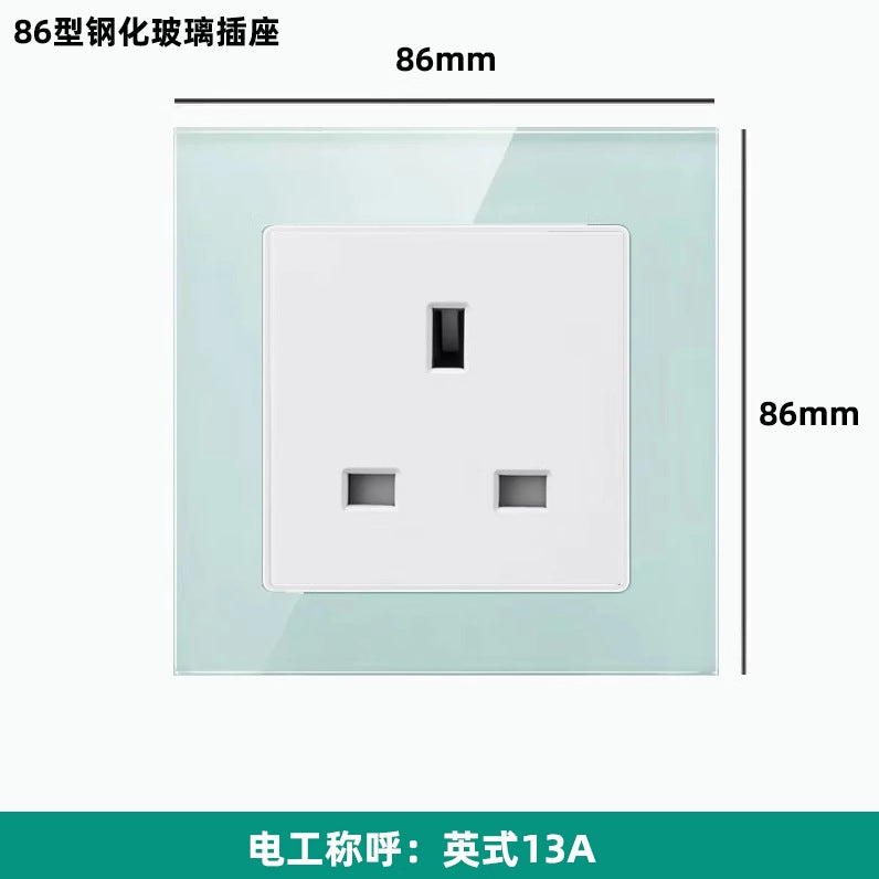 British 13A Hong Kong and Macao USB socket British standard porous TYPE-C charging panel switch electrical system
