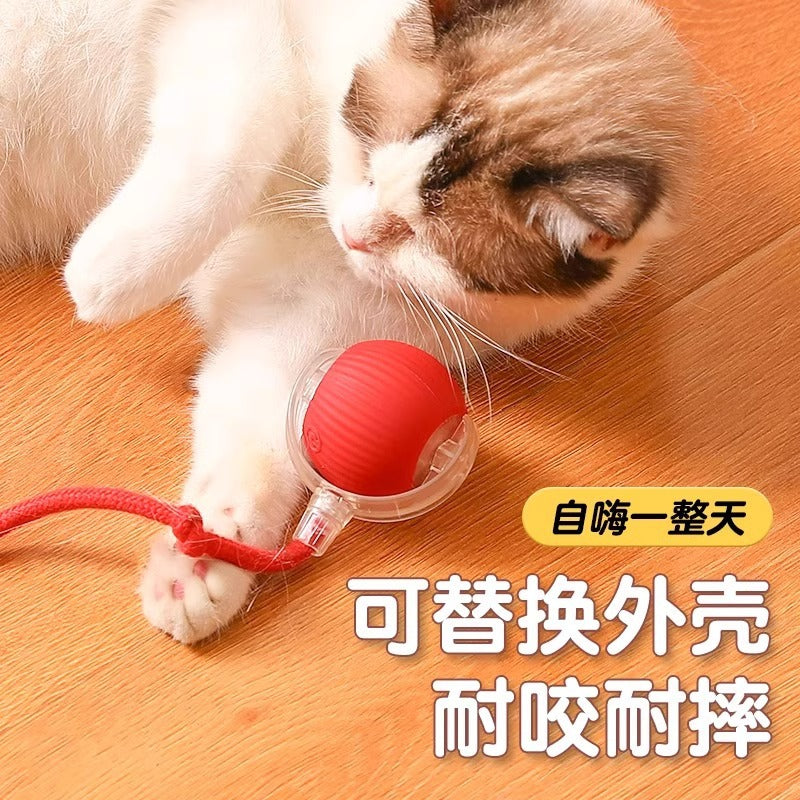 Cat toys automatically tease cat balls from hi to relieve boredom, intelligent cat teasing sticks consume physical strength, chug balls, electric dog teasing balls