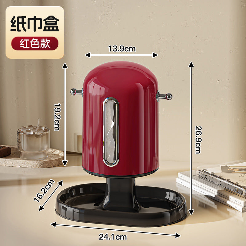 Light luxury tissue box Household goods Living room porch storage key Paper towel sundries rack Creative napkin paper box