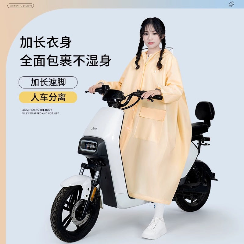 [Portable] Raincoat long full body rainstorm protection adult thickened travel new portable one-piece poncho
