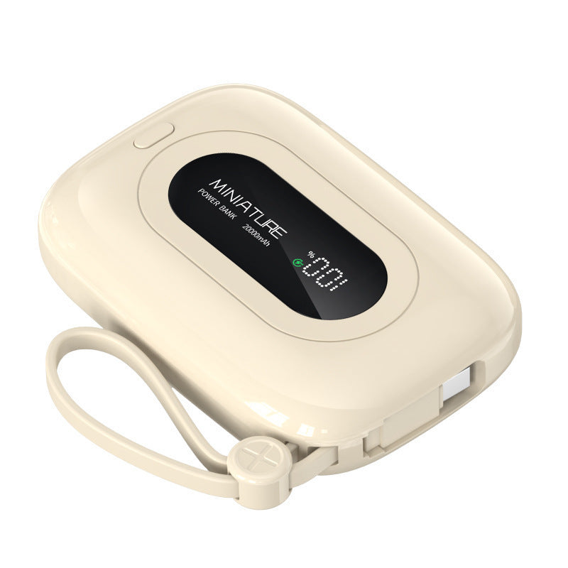 The new mobile phone power bank digital display mobile phone power bank 10,000mAh mini compact power bank can be boarded on the plane