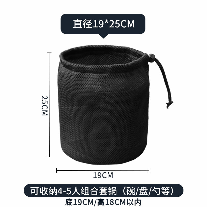Outdoor cookware bag Sports picnic bag Sundries accessories Finishing bag Picnic cutlery Stove drum Camping equipment storage