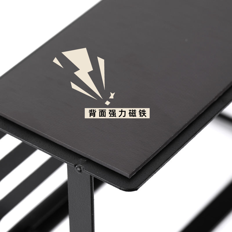 Cross-border refrigerator side magnetic suction seasoning rack household kitchen storage good things no punching seasoning rack