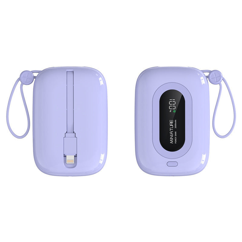 The new mobile phone power bank digital display mobile phone power bank 10,000mAh mini compact power bank can be boarded on the plane