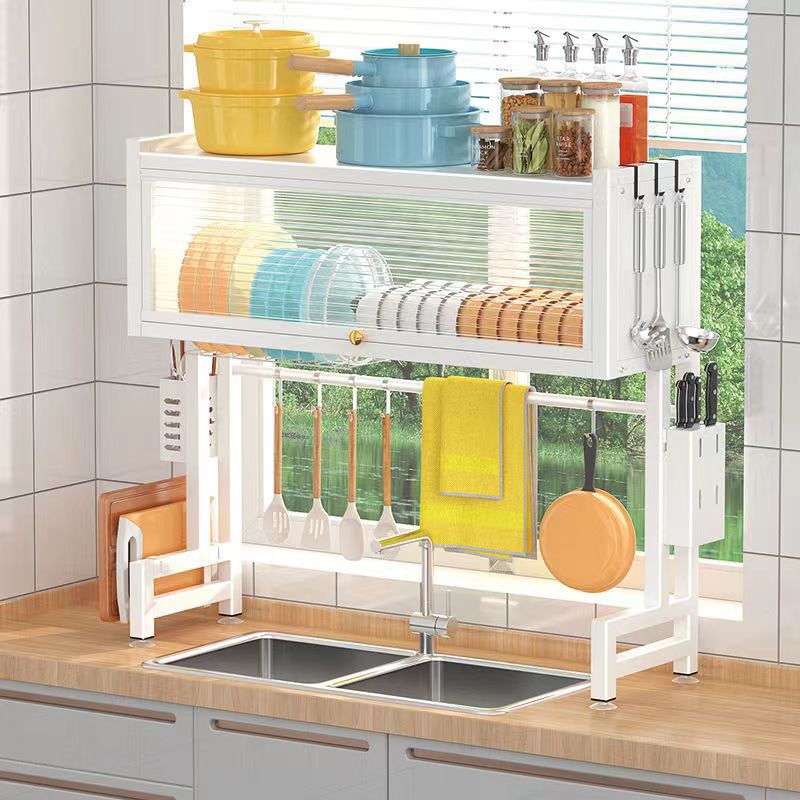 Wholesale Kitchen Sink Drain Rack Household Kitchen Multipurpose Sink Cupboard Dishes Door Storage Shelf