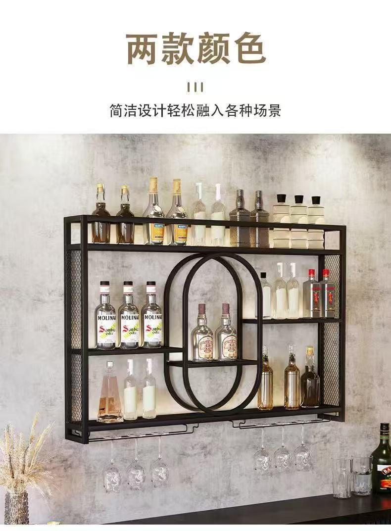 Nordic style exhibition hall wall-mounted wine cabinet bar table ornament European decorative wine bottle wine props foreign wine creative home decoration