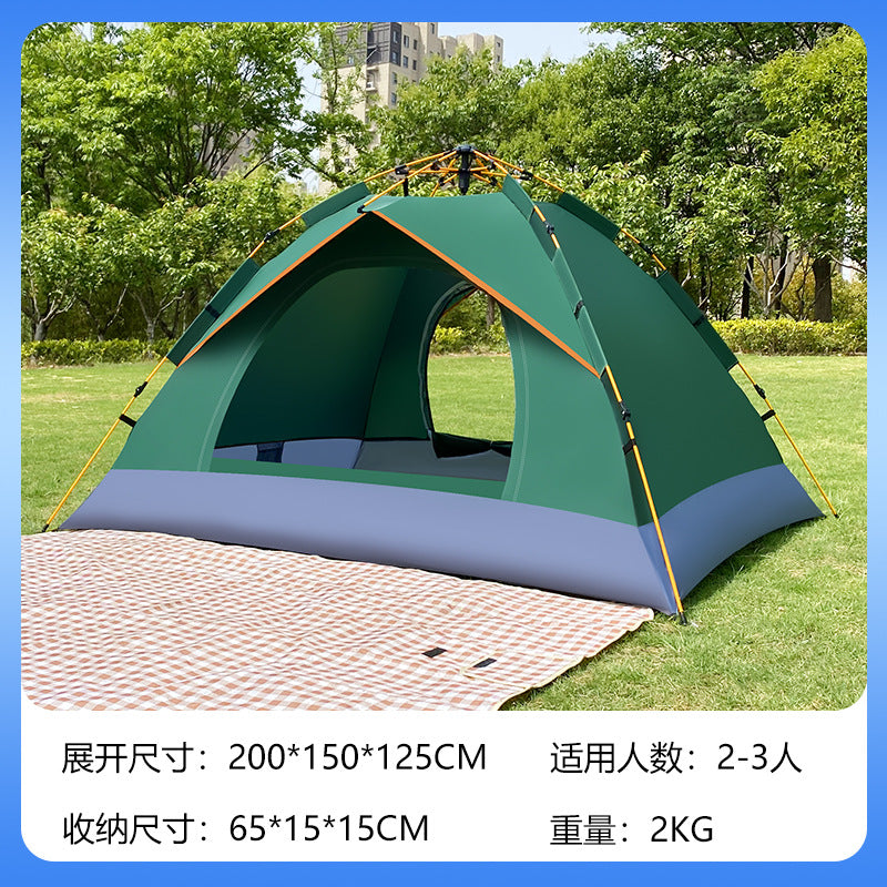 Cross-border, camping tent outdoor free construction automatic quick opening picnic portable folding camping equipment tent shed