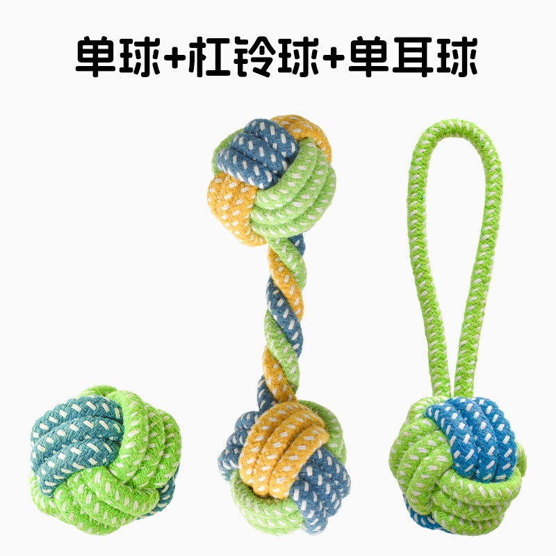Dog Toys Grinding Teeth Bite-resistant Knot Slippers Small Medium Large Dog Teddy Golden Retriever Bigbear Pet Supplies