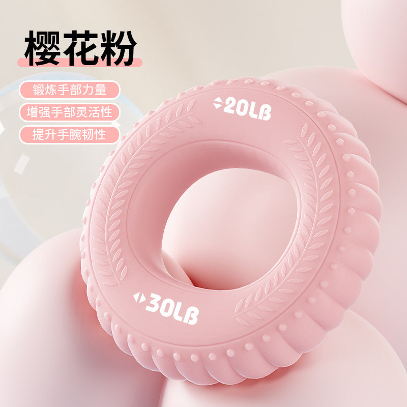 Strictly selected grip ring double strength professional exercise arm hand strength rehabilitation training massage silicone grip