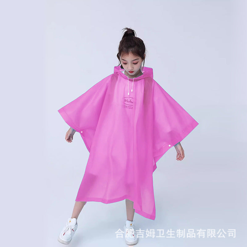Non-disposable thickened outdoor travel adult poncho rafting EVA portable light men's and women's fashion, raincoat wholesale
