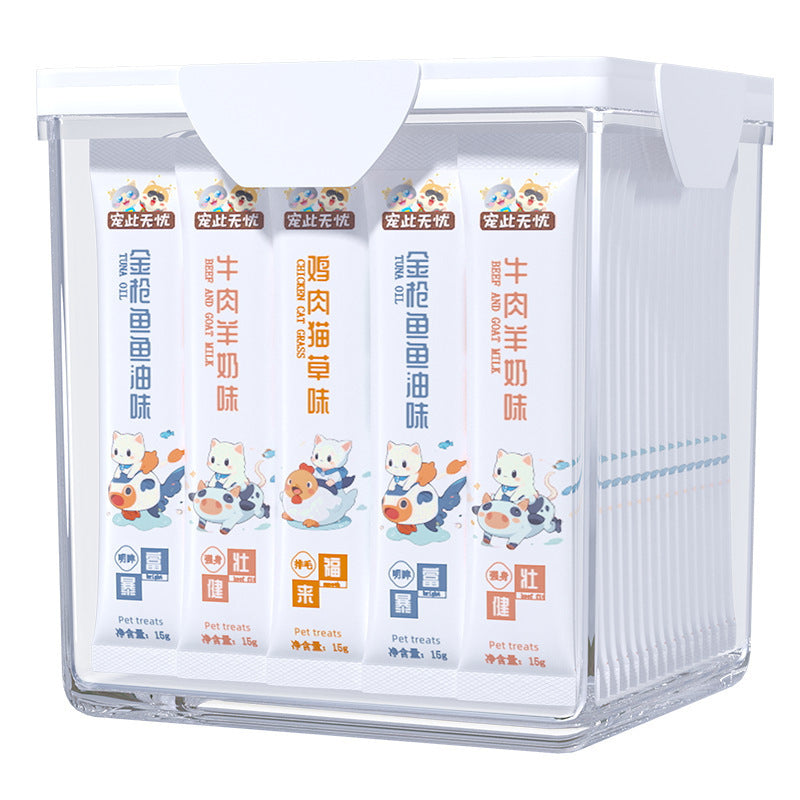 Cat Strips 100 Beef Goat Milk Flavor Cat Hydration Fattening Hair Gill Food 0 Added Cat Nutrition Wet Food Cat Snacks