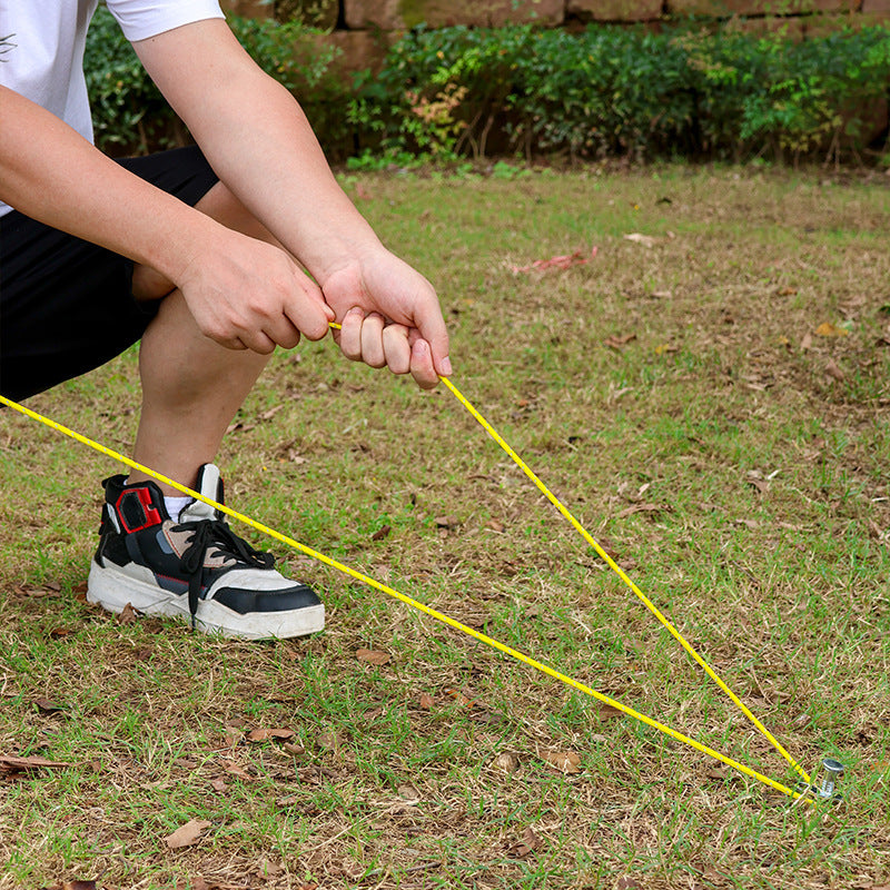 4Mm tent windproof rope outdoor bold canopy rope fixed pull rope reflective rope adjustable life-saving camping accessories