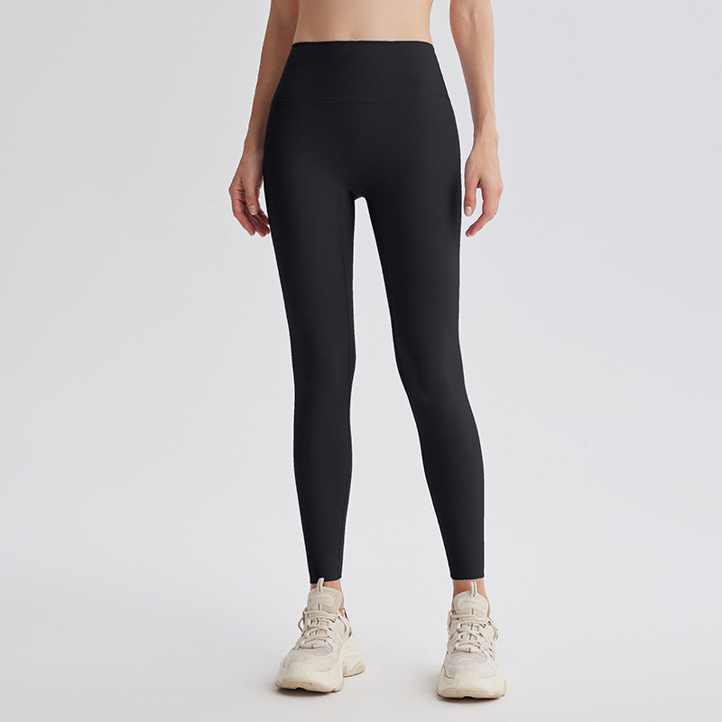 Upgrade the sixth generation of double-sided abraded shark pants, high-waisted nude yoga clothes, running sports fitness pants, hip-lifting yoga pants.