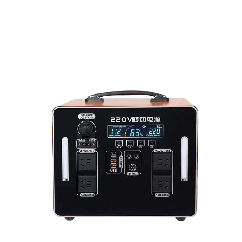 220 outdoor power supply mobile high-power live broadcast stall camping emergency portable home large-capacity self-driving tour