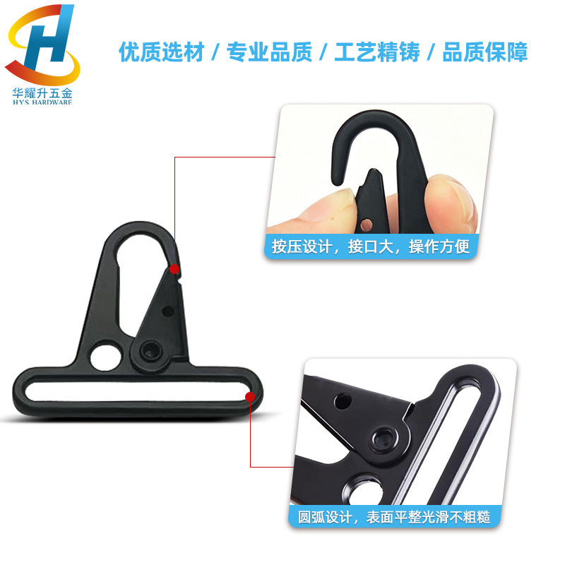 Metal special-shaped eagle beak buckle, zinc alloy knife buckle, outdoor mountaineering buckle, luggage hardware webbing accessories, tactical buckle