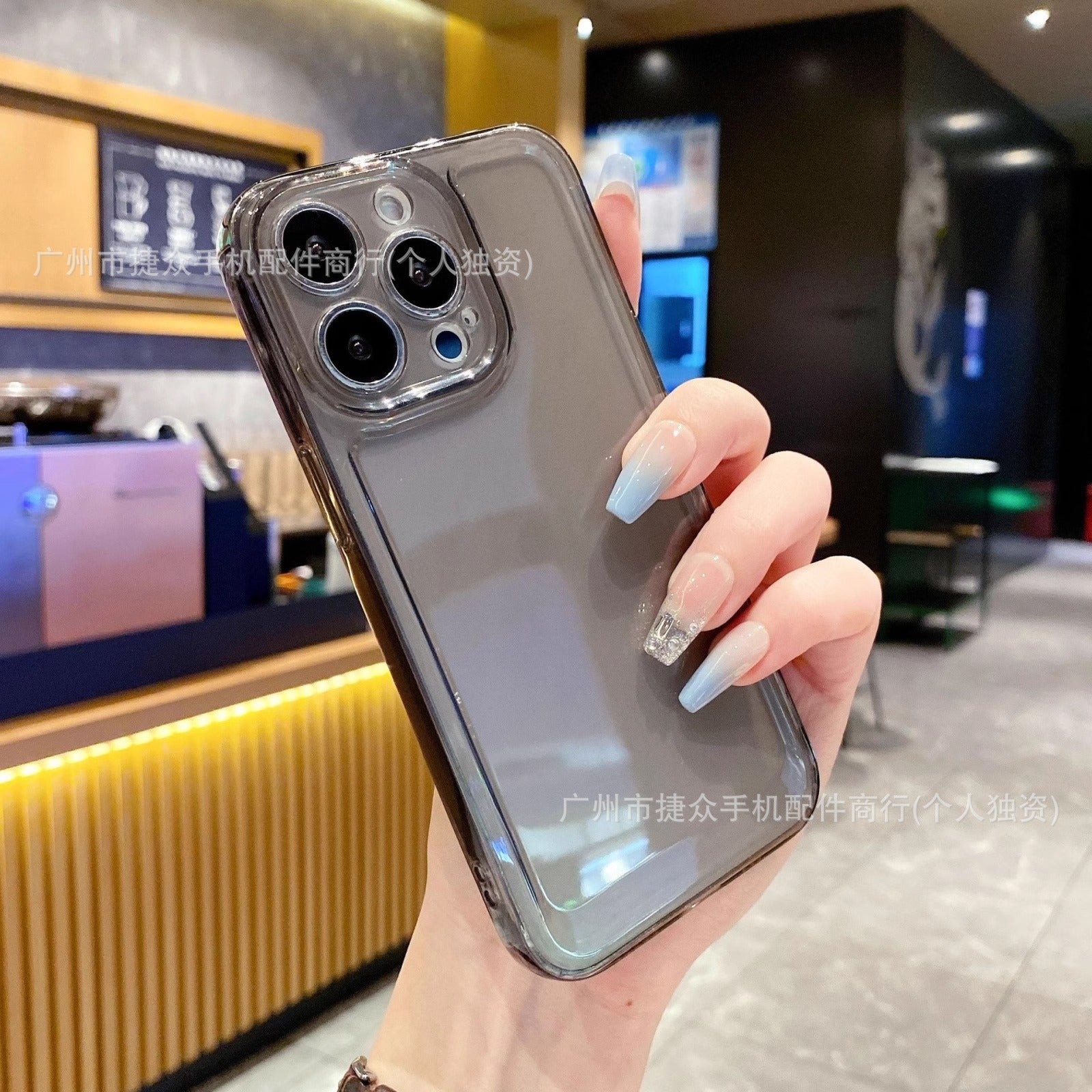 Transparent application Apple 15/16 anti-drop 14 mobile phone case iPhone13Pro mobile phone case soft case anti-fingerprint wholesale