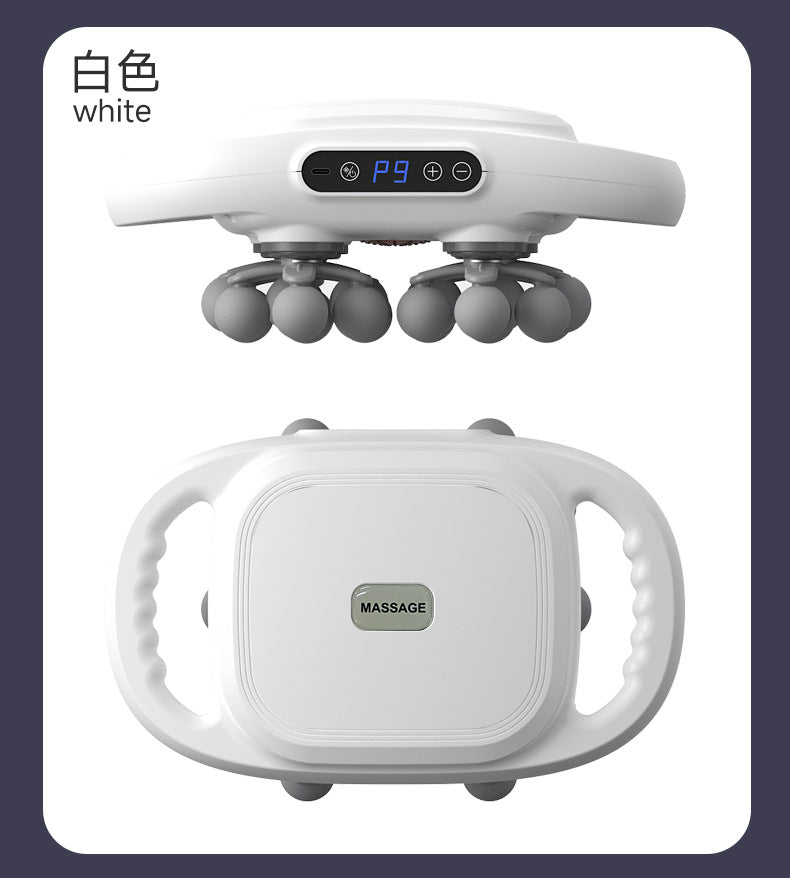 New cross-border LCD 22-head fascia gun waist back stretching vibration deep muscle massager charging