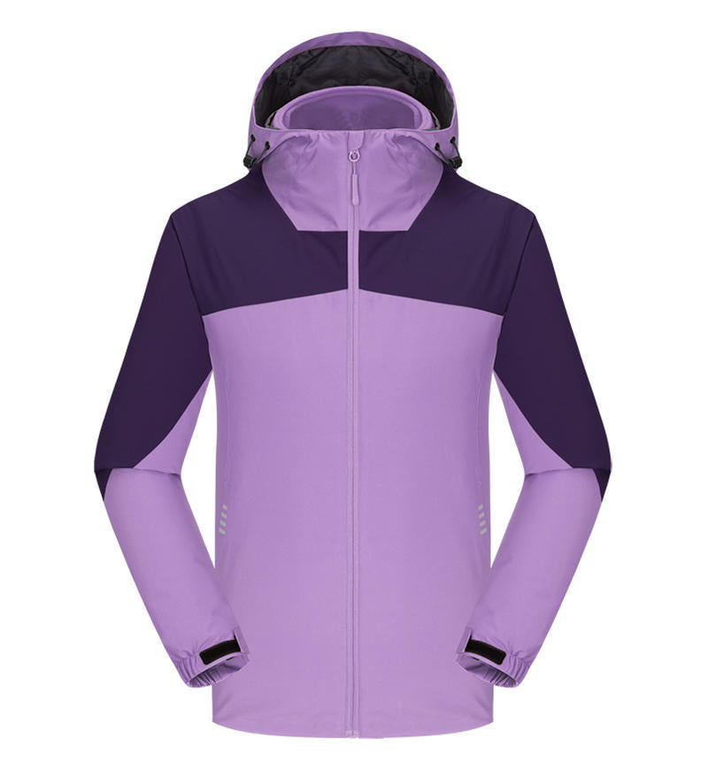 Jacket custom embroidery printed logo outdoor windproof waterproof autumn and winter stand-up collar sportswear group work clothes