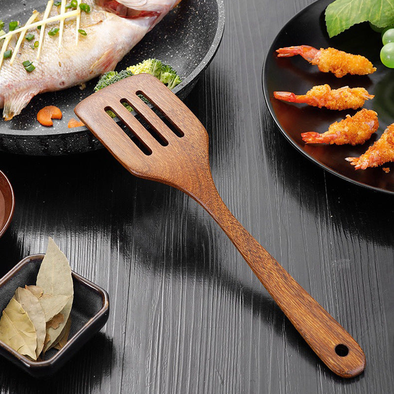 Chicken wing wooden shovel spoon rice spoon household rice cooker kitchen non-stick pan special wooden kitchen utensils cooking without paint