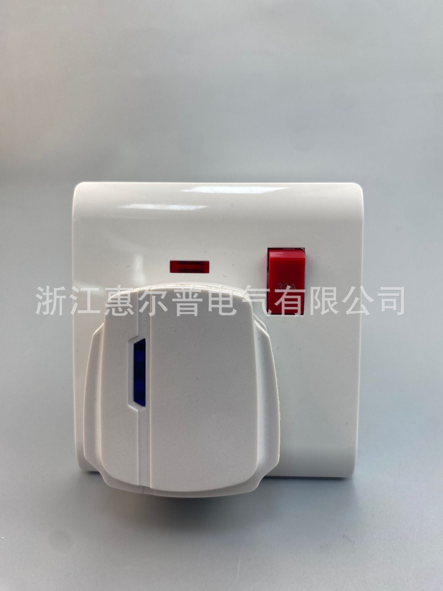 British foreign trade socket 86 type concealed 32A British square plug three-hole plug with switch