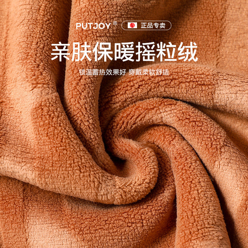 Japanese fleece, cold-proof and warm in autumn and winter, knee pads, double-sided fleece, old cold leg pads, piled and thickened heat storage