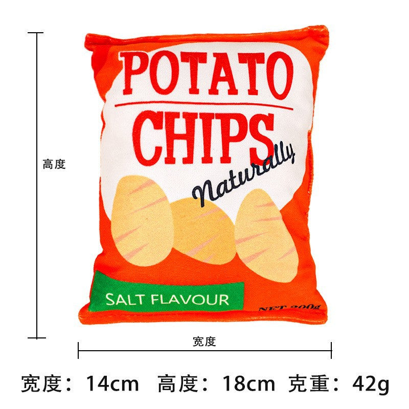 Plush dog French bulldog bite resistant ball rope sounding toy fruit cartoon animal cat cat pet supplies