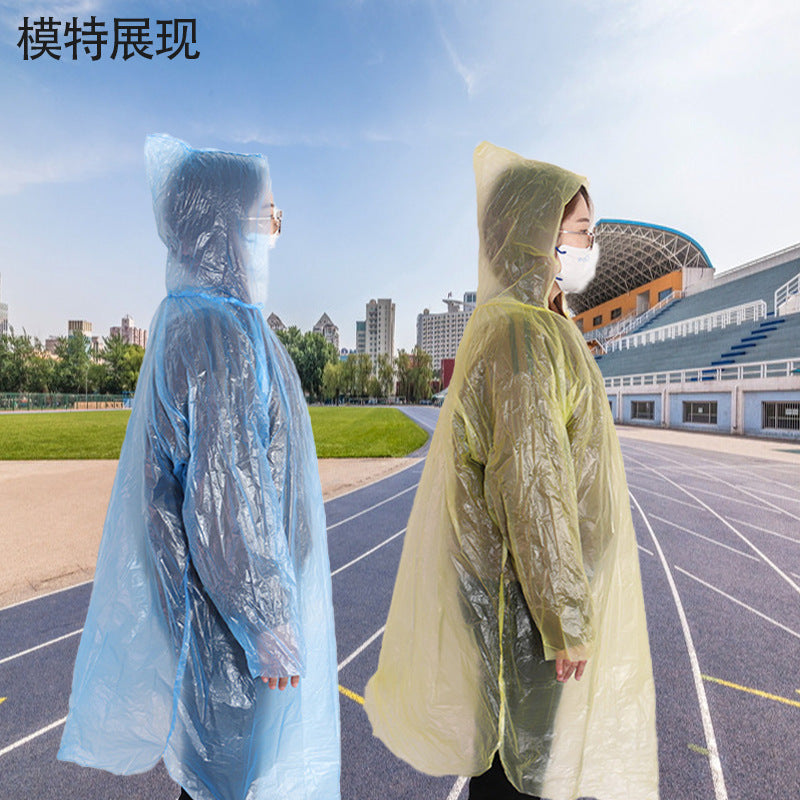 Disposable thickened plus travel portable raincoat factory wholesale electric vehicle adult children explosion-proof rain poncho