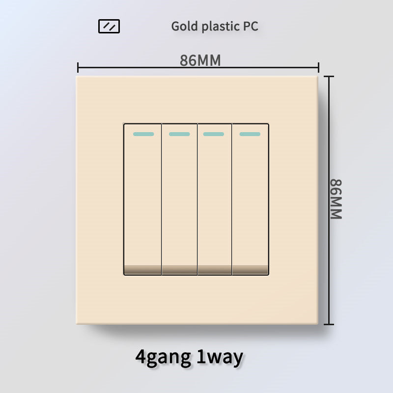 Foreign trade Hong Kong and Macao British 13A socket USB with Type-c plug + British standard electrical switch PC flame retardant panel plug