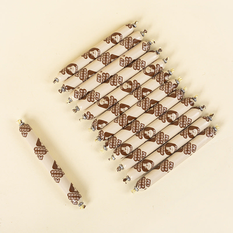 Duck, cod sausage, adult dog and puppy general pet snack, sausage training reward, dog ham sausage manufacturer wholesale