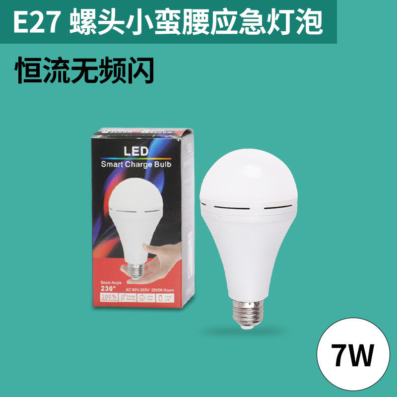 Intelligent led light bulb E27 screw emergency light bulb energy saving wholesale household high-brightness emergency lighting charging emergency light