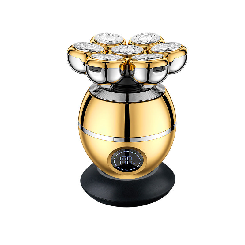 New shaved head haircut Smart men shaved head Seven knife heads Electric razor Rechargeable razor Wholesale