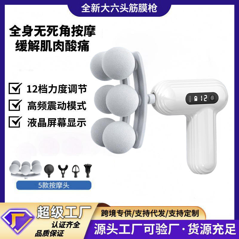 Cross-border mini massager, fascia gun, rechargeable fascia + direct supply, muscle fitness, neck gun, electric vibrator.
