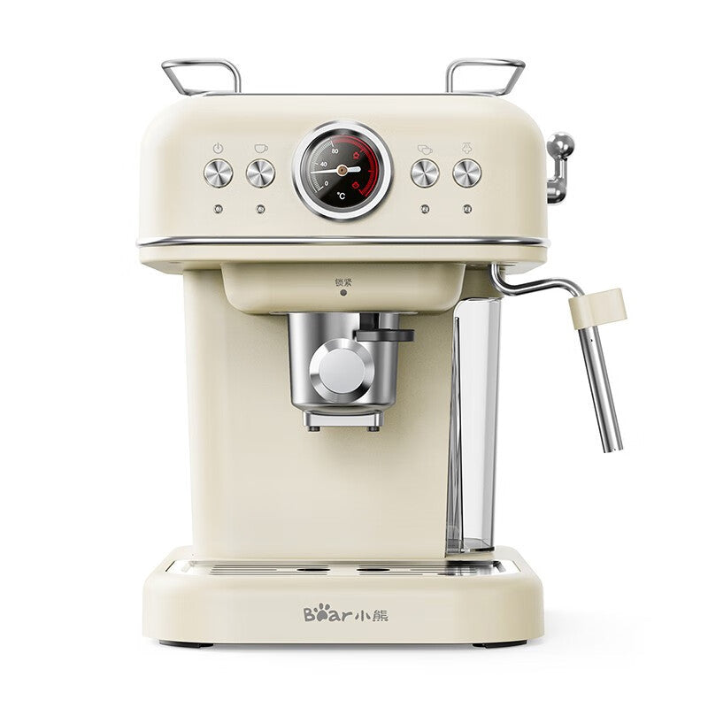 Bear Home Retro Italian Coffee Machine KFJ-E12R5 Coffee Machine Pump Pressure Milk Foam Coffee Machine