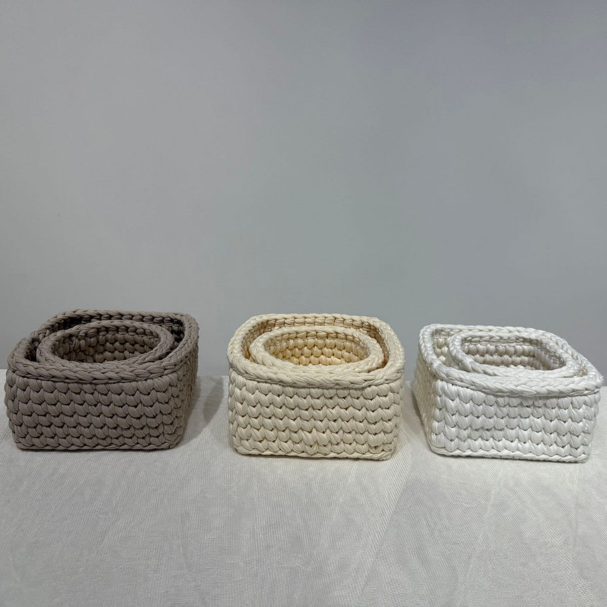 New custom Japanese storage basket, household daily necessities, cloth strip storage basket, living room ornament, storage, simple style