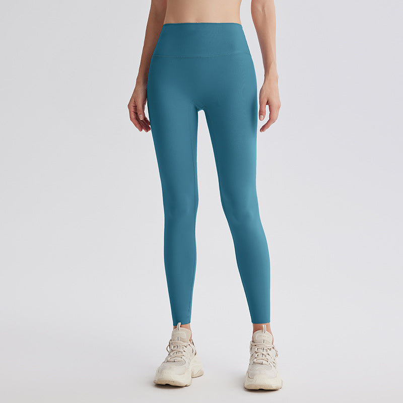 Upgrade the sixth generation of double-sided abraded shark pants, high-waisted nude yoga clothes, running sports fitness pants, hip-lifting yoga pants.