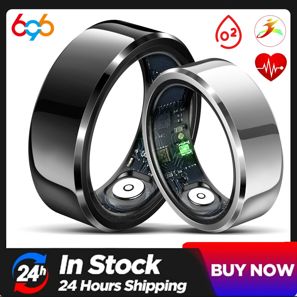 [Cross-border special supply] New R6 smart ring heart rate blood oxygen sleep monitoring multi-motion mode remote control photo